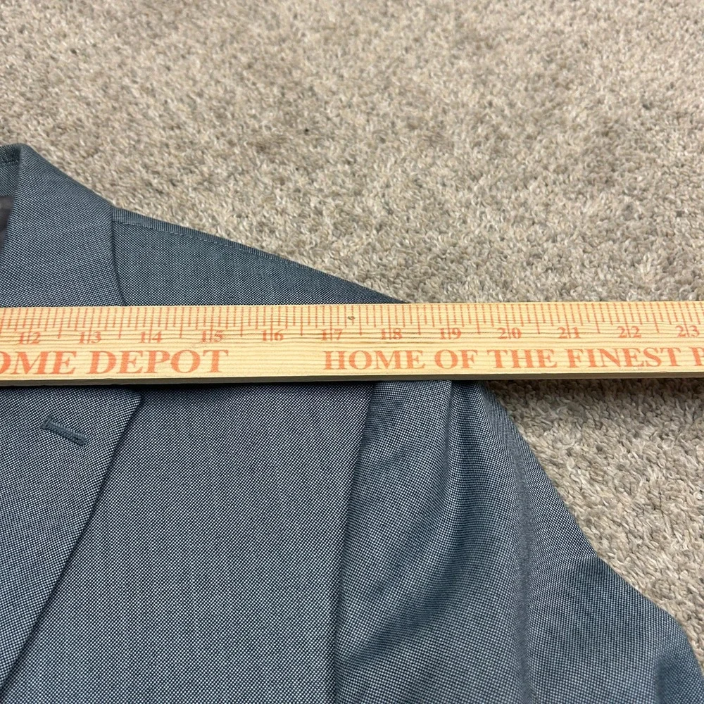 Lauren Ralph Lauren Blazer 43R Blue Micro‎ Pattern Two Button Sport Coat